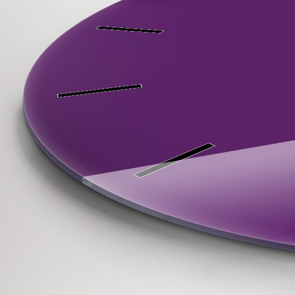 Orologio rotondo in vetro Viola