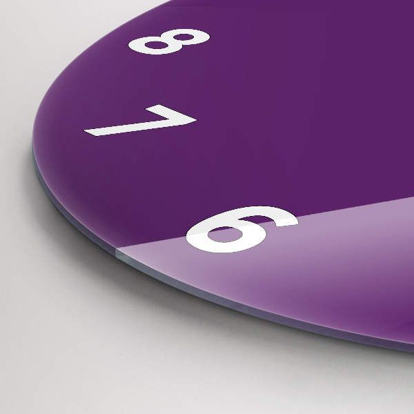 Orologio rotondo in vetro Viola