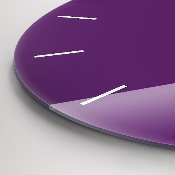 Orologio rotondo in vetro Viola