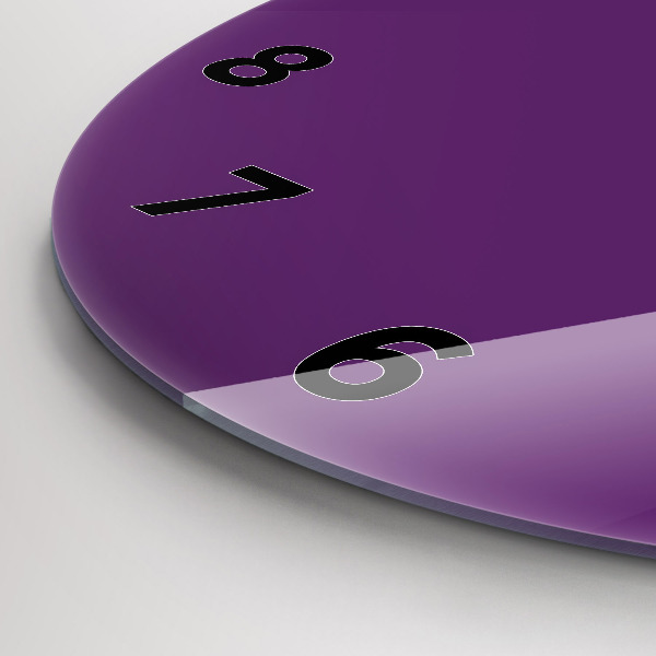 Orologio rotondo in vetro Viola