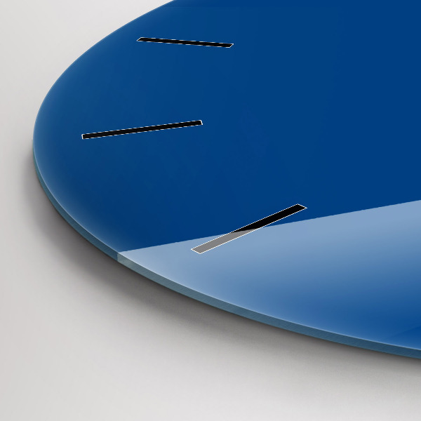 Orologio rotondo in vetro Blu