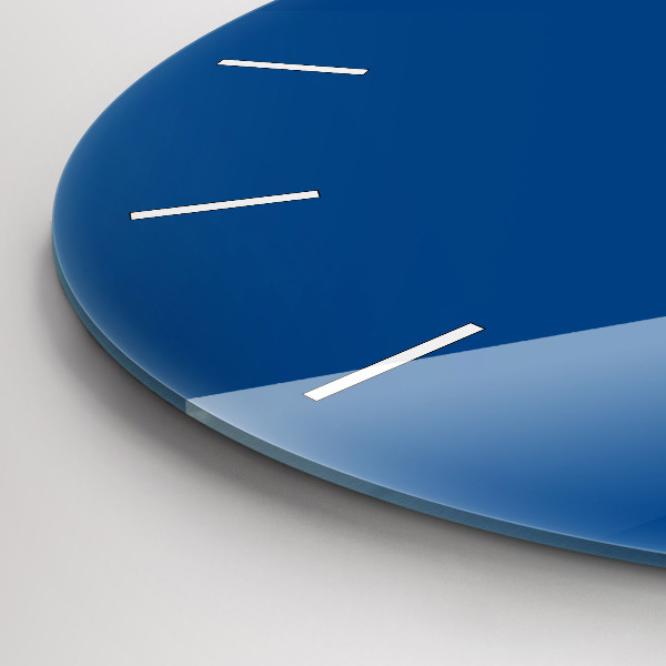 Orologio rotondo in vetro Blu