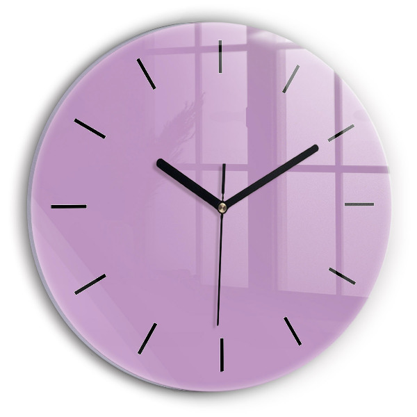 Orologio rotondo in vetro Lilla