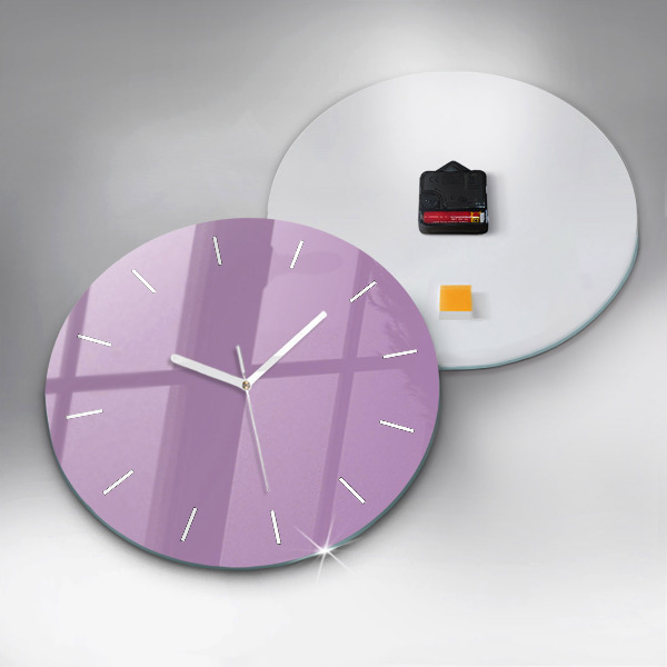 Orologio rotondo in vetro Lilla