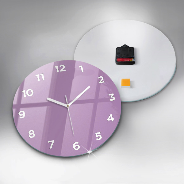 Orologio rotondo in vetro Lilla