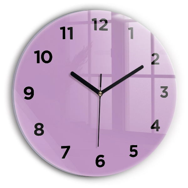 Orologio rotondo in vetro Lilla