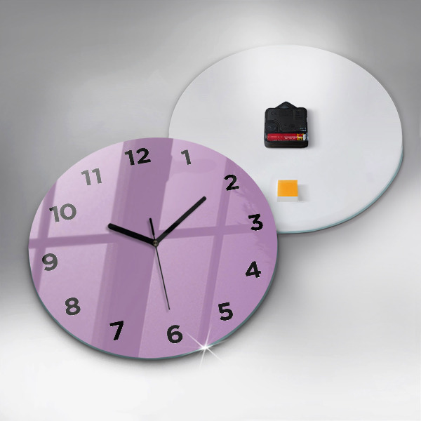 Orologio rotondo in vetro Lilla