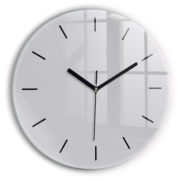 Orologio rotondo in vetro Grigio chiaro