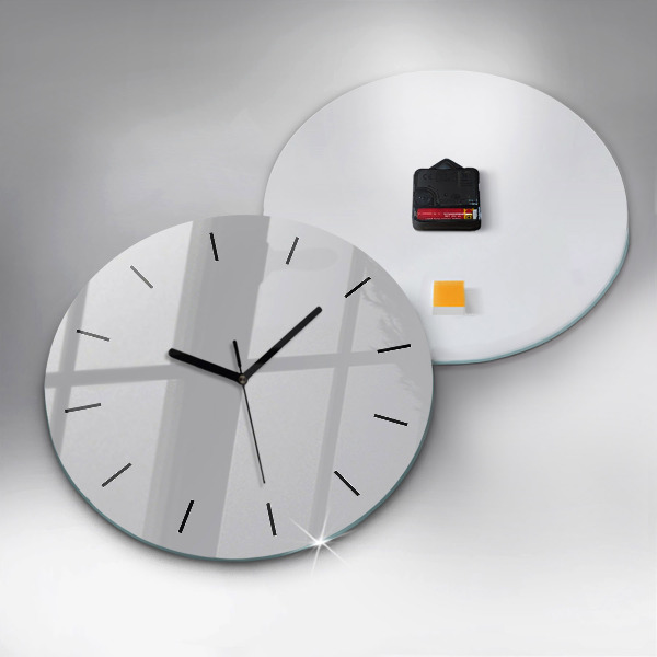 Orologio rotondo in vetro Grigio chiaro