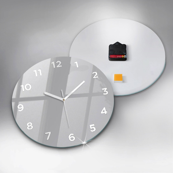 Orologio rotondo in vetro Grigio chiaro