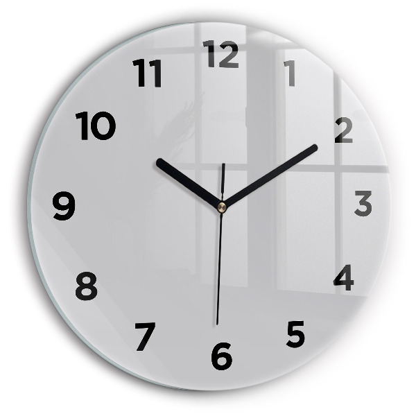 Orologio rotondo in vetro Grigio chiaro