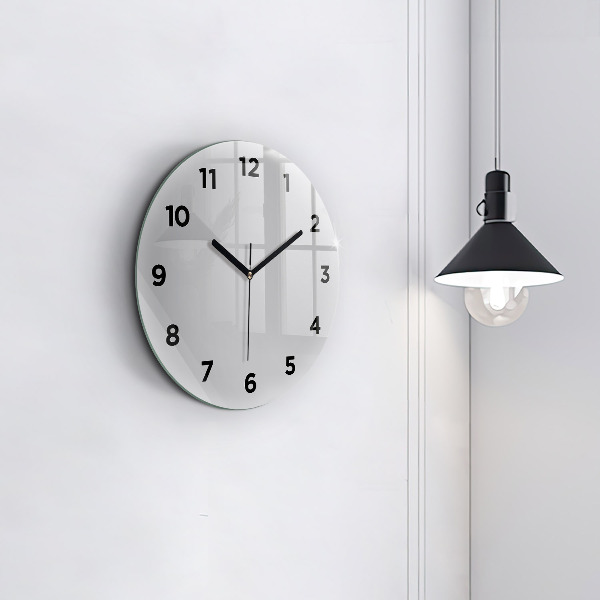 Orologio rotondo in vetro Grigio chiaro