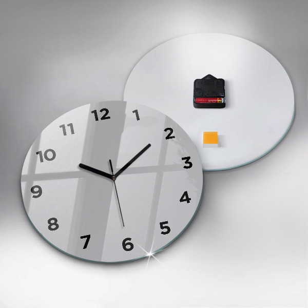 Orologio rotondo in vetro Grigio chiaro
