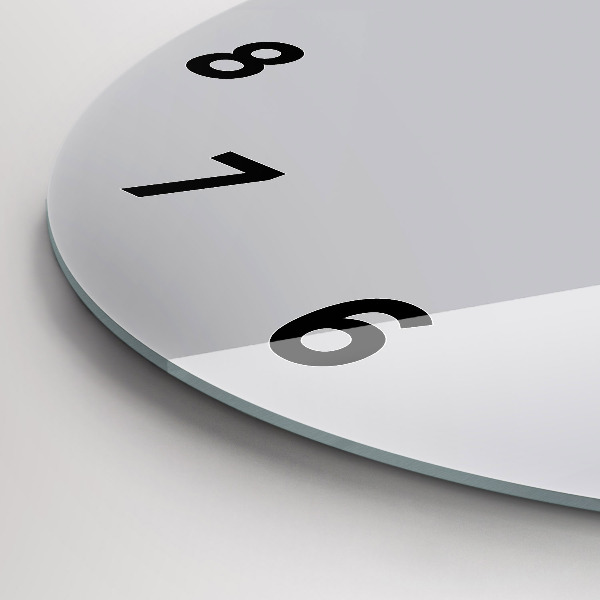 Orologio rotondo in vetro Grigio chiaro