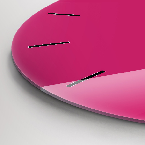 Orologio rotondo in vetro Rosa