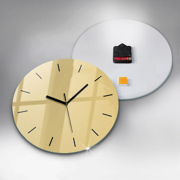 Orologio rotondo in vetro Cremoso