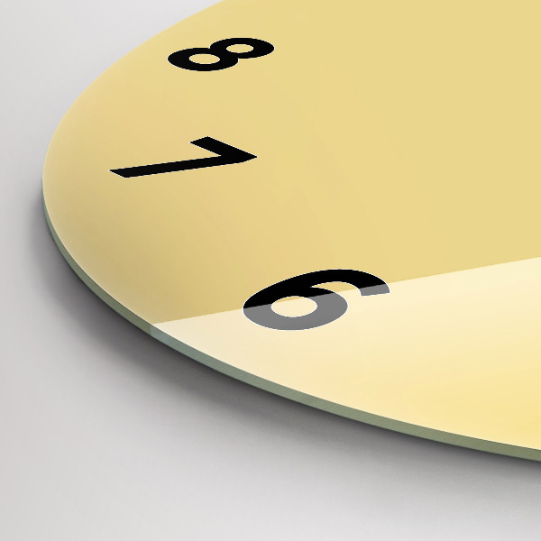 Orologio rotondo in vetro Cremoso