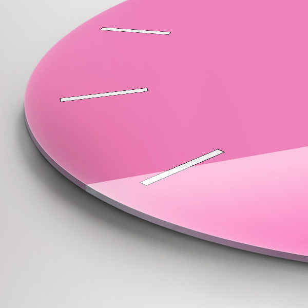 Orologio rotondo in vetro Rosa