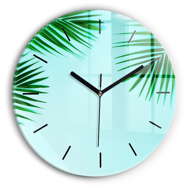 Orologio rotondo Palme verdi