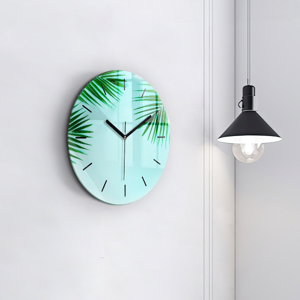 Orologio rotondo Palme verdi