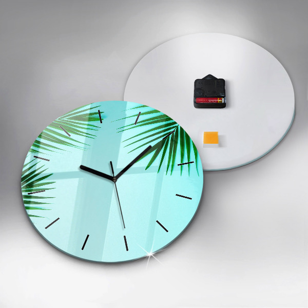 Orologio rotondo Palme verdi