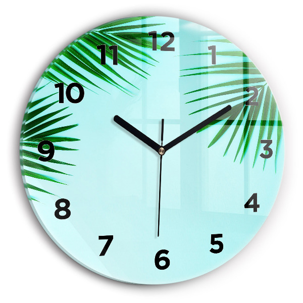 Orologio rotondo Palme verdi