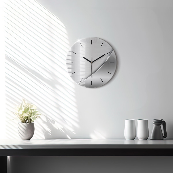 Orologio rotondo in vetro Modello argento