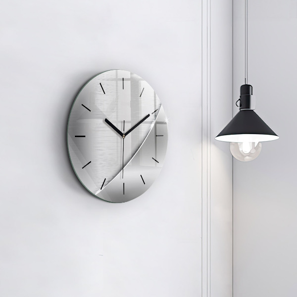 Orologio rotondo in vetro Modello argento