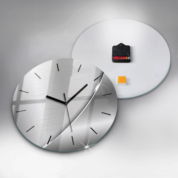 Orologio rotondo in vetro Modello argento