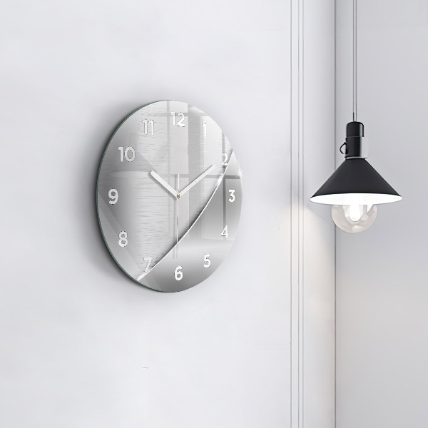Orologio rotondo in vetro Modello argento