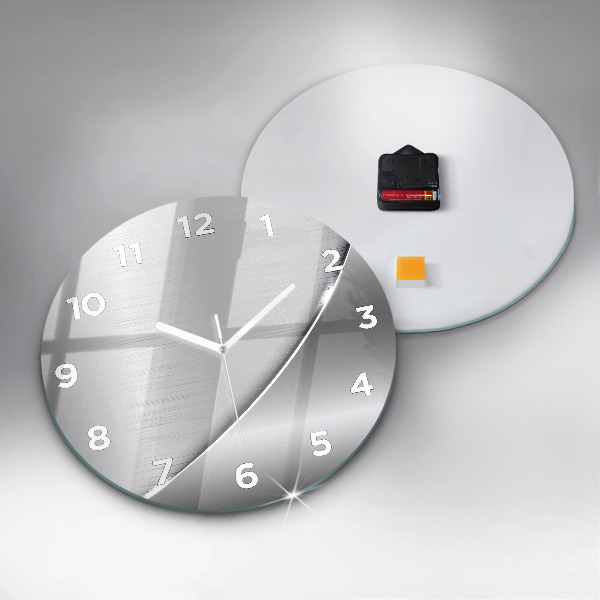 Orologio rotondo in vetro Modello argento