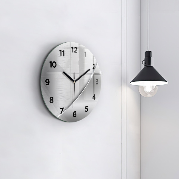 Orologio rotondo in vetro Modello argento