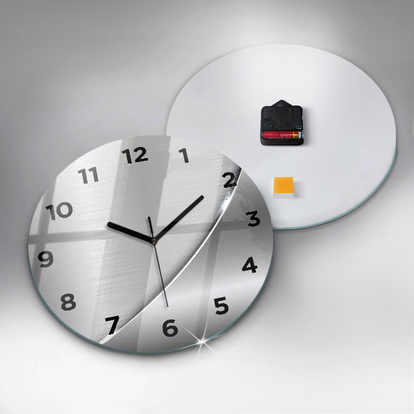 Orologio rotondo in vetro Modello argento