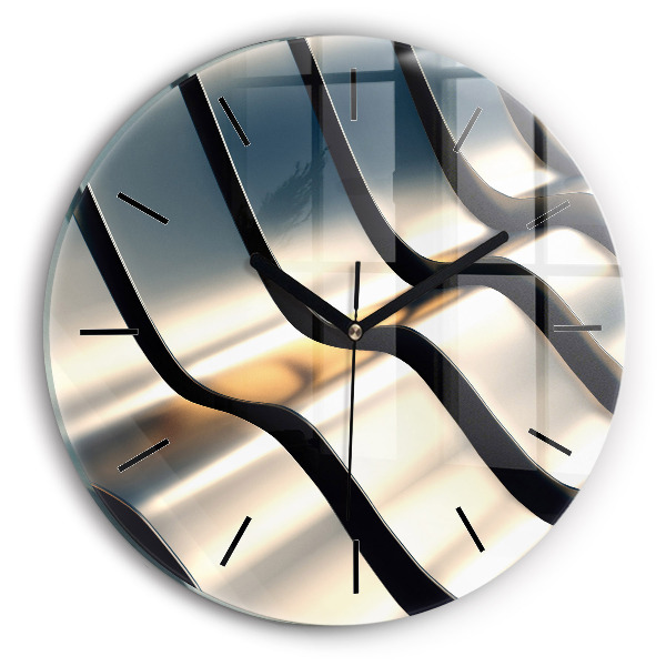 Orologio rotondo in vetro Modello argento
