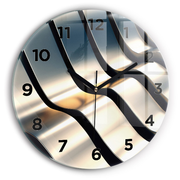 Orologio rotondo in vetro Modello argento
