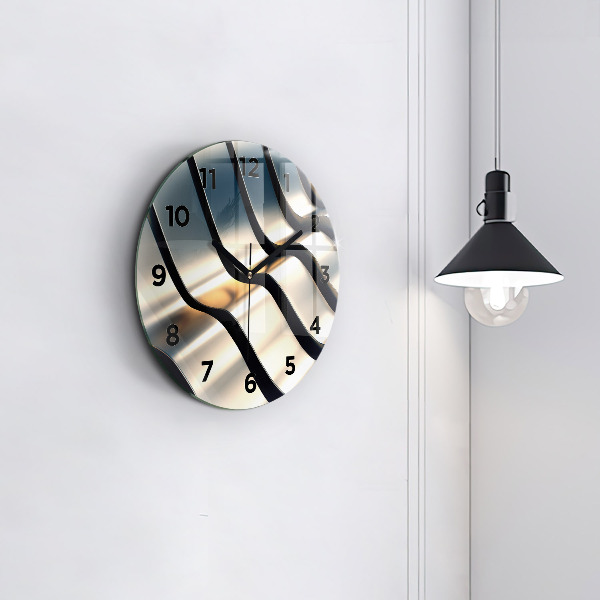 Orologio rotondo in vetro Modello argento