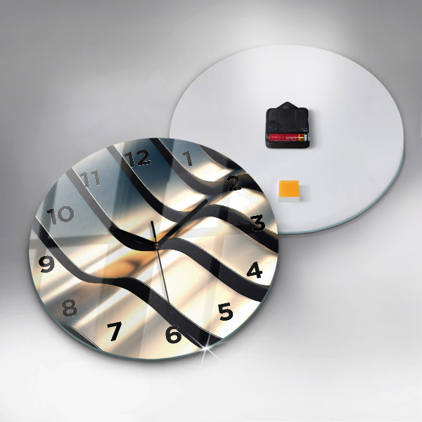 Orologio rotondo in vetro Modello argento