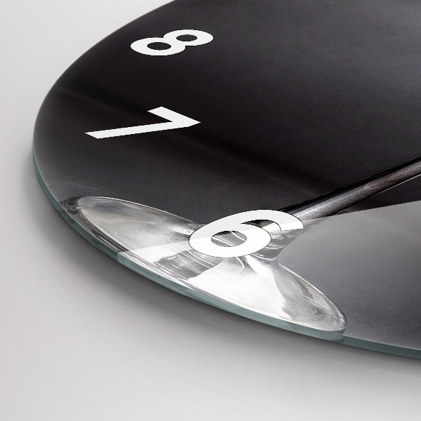 Orologio rotondo in vetro Bicchiere di vino