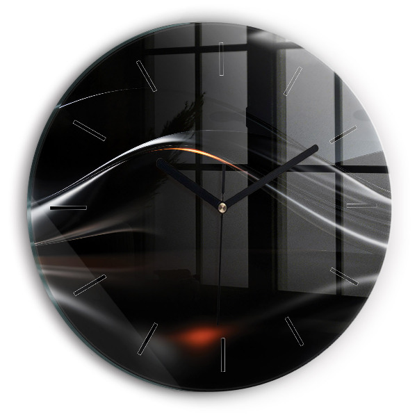 Orologio rotondo in vetro Astrazione