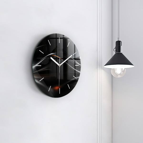 Orologio rotondo in vetro Astrazione