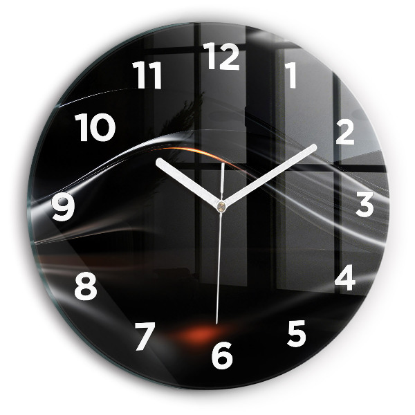 Orologio rotondo in vetro Astrazione