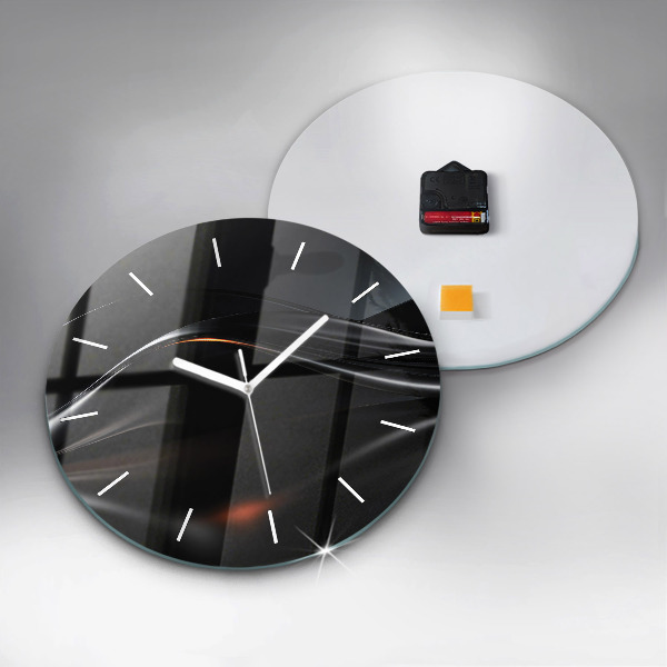 Orologio rotondo in vetro Astrazione