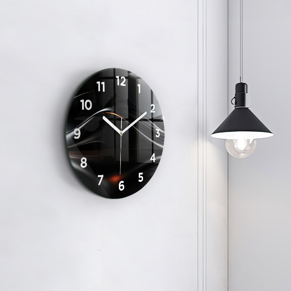 Orologio rotondo in vetro Astrazione