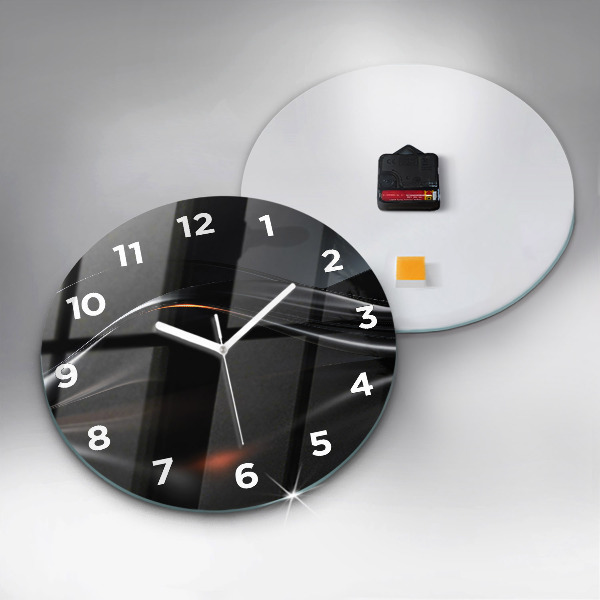 Orologio rotondo in vetro Astrazione