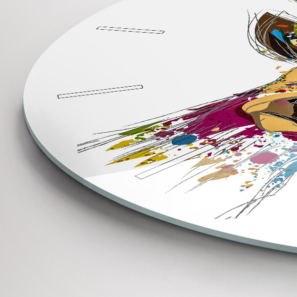 Orologio rotondo Testa di cervo