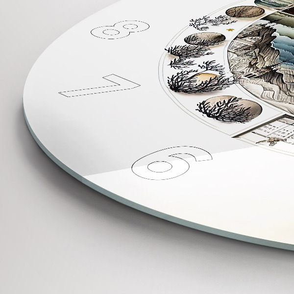 Orologio rotondo in vetro Orologio astronomico