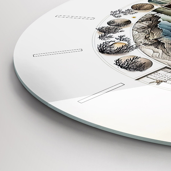 Orologio rotondo in vetro Orologio astronomico