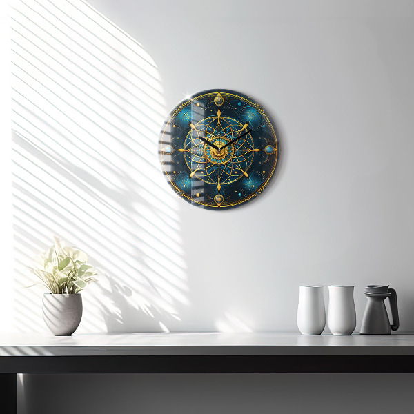 Orologio rotondo in vetro Orologio oroscopo