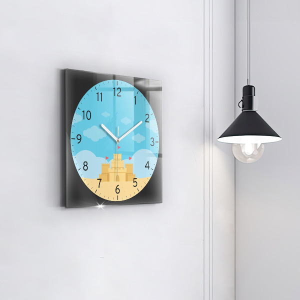 Orologio quadrato Castello di sabbia