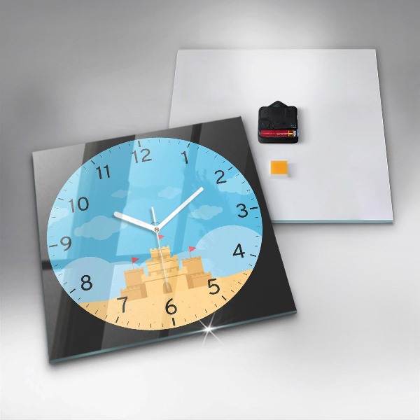 Orologio quadrato Castello di sabbia
